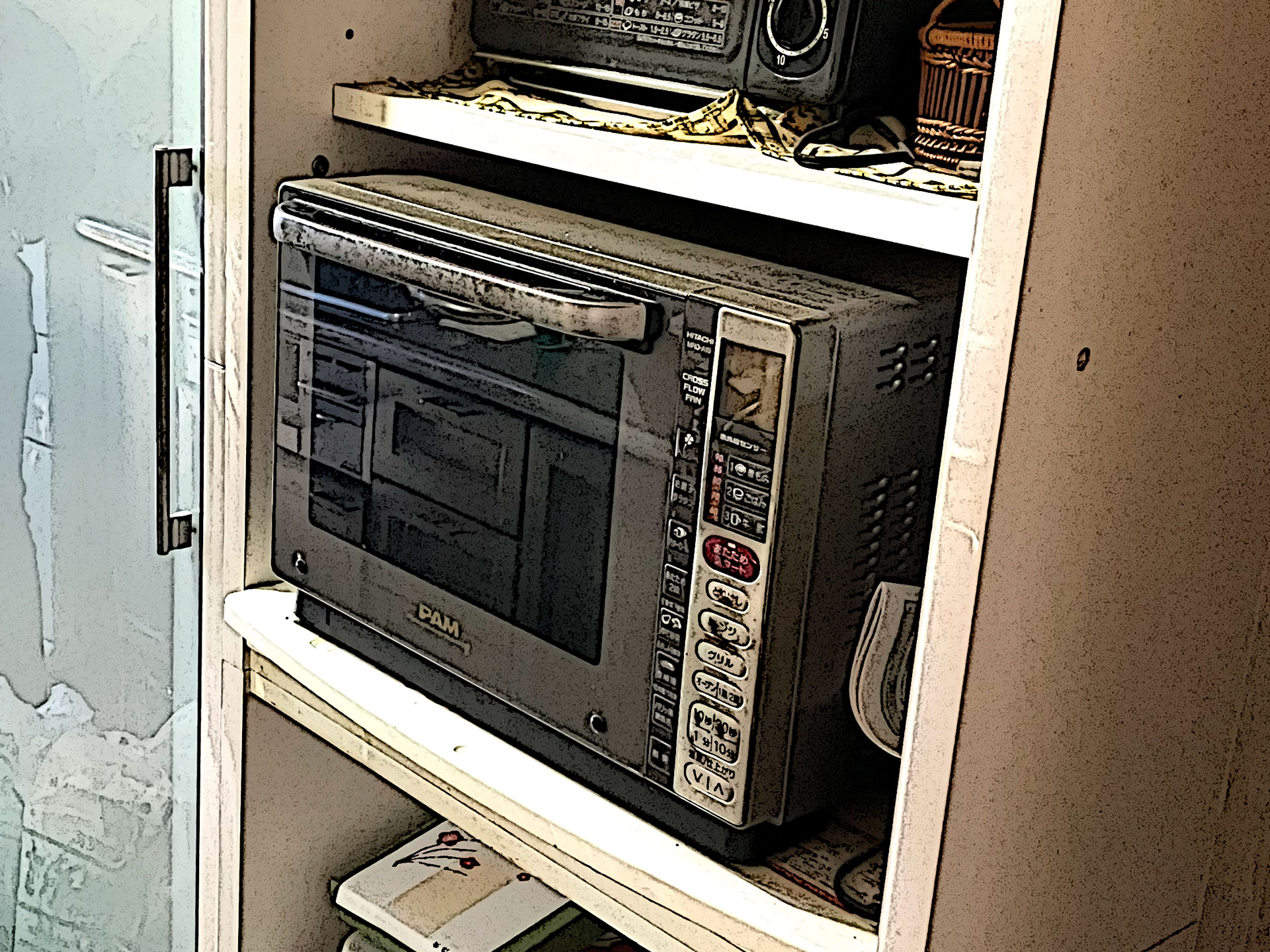 家具と家電が混ざった片付け前のイメージ